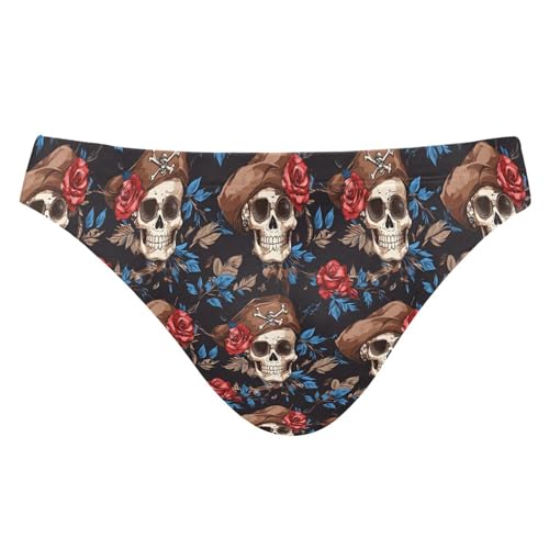 S Husky Skull Flower Swim Briefs for Men Bikini Swimwear Boys Short XXL B0404445