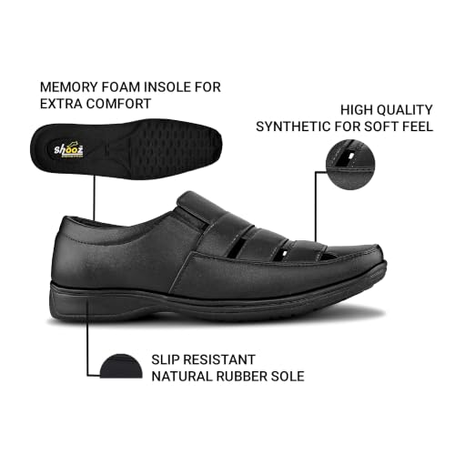Image of Men's Faux Leather Fisherman Shoe Style Sandal (5UK - 13 UK)