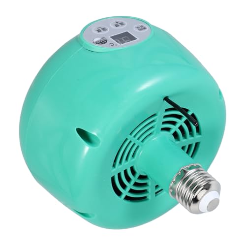 AKOOSY Calentador para Cría con Ventilador Ajustable Lámpara Calefactora para Reptiles y Pollos Carcasa Plástica Resistente al Fuego Luz LED Cálida y para Aves y Mascotas
