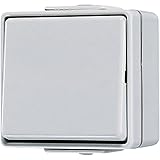 Schalterprogramm Jung AP-Schalter 607W Kreuz Wippschalter, 250 V