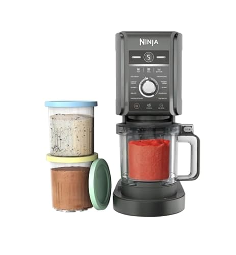 Ninja CREAMi Deluxe 11-in-1 Ice Cream Maker, XL Capacity, 3