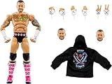 Mattel WWE Ultimate Edition Action Figure & Accessories Set, CM Punk 6-inch Collectible, Swappable Heads & Hands, 30 Articulation Points