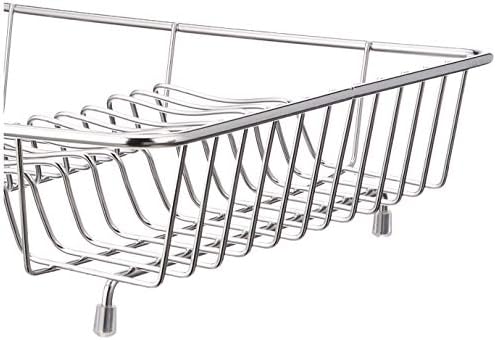 Delfinware 3034SS Stainless SteelPopular Dish Drainer, Steel, Silver