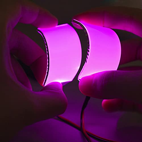 Image of Flexible Helmet led Light Decorations led Lights Flexible Cosplay DIY kit Decorations RGB Superhero for Men Gifts Pink
