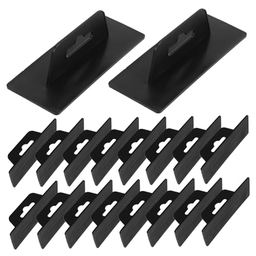 HOLIDYOYO 20-Pack Aircraft Hole Hooks Versatile Plastic Hangers for Display Retail Tags Clothing Jewelry Easy Install Wall Mounted