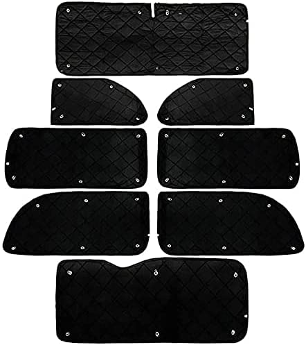 HXS ハイエース200系 ワイドボディ サンシェード DX S-GL 1型 2型 3型 4型 5型 全窓カーテン 簡単装着 遮光カーテン 吸盤貼付 日除け アウトドア 8P