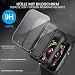 Diruite 2-Stück Hülle für Apple Watch Series 3/2/1 42mm Hartglas Schutzhülle,Hard PC Ultradünne Glas Schutz Case Rundum Displayschutz,Schwarz,42mm