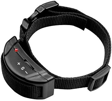 Petiner Harmless Dog No Bark Collar for Anti Barking Control Collars-No Harm Warning Beep,Vibration and Shock (Black)