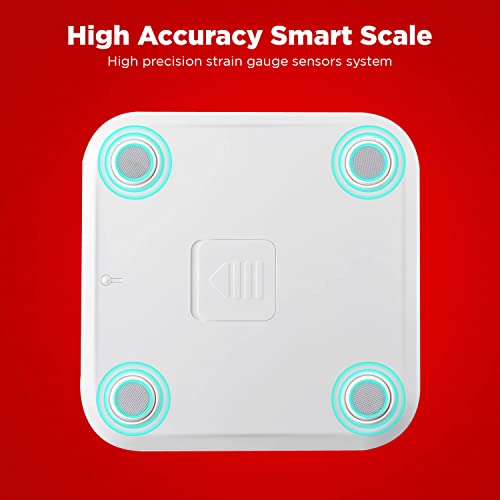 Image of PowerMax Fitness BCA-150 Smart Bluetooth Body Fat Scale - Smart BMI Digital Bathroom Wireless Weight Scale & Body Composition Analyser with Smartphone App