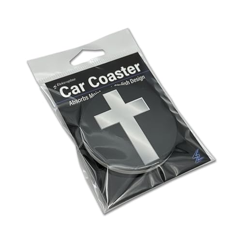 Portavasos de Cerámica Christian Cross Elektroplate 2.6" miniatura 6