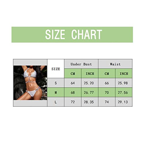 Ensemble bandeau tankini blanc taille L extensible pour femme active de natation - 6