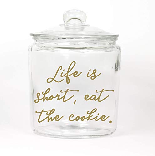 Life is Short, Eat the Cookie. Cookie Jar ~ Made in the USA - Thumbnail 6