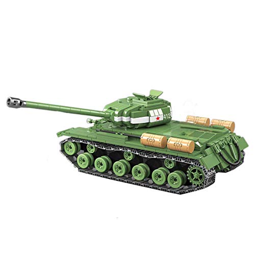 HYZM Panzer-Modellbausteine, 1068pcs Russland IS-2M Heavy Main Battle Tank WW2 Military Tank, Bausets Kompatibel mit… – Bild 3