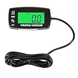 Gesamte Betriebsstunden (TOT), Teillaufzeit aufzeichnen (JOB), Anpassungswarnungen und Wartungserinnerungen von 0-200 Stunden mit Blitzwartungs-Alarmen