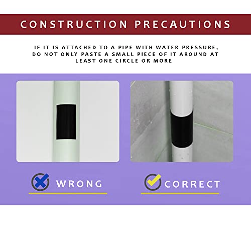 Image of House5 Waterproof Patch & Seal Tape 4 Inch x 5 Feet - Black (Pack of 4)