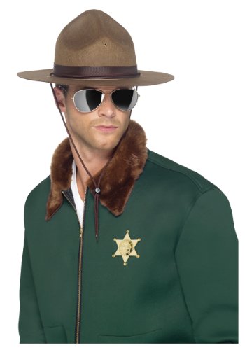 Sheriff Costume Hat Adult: Brown One Size