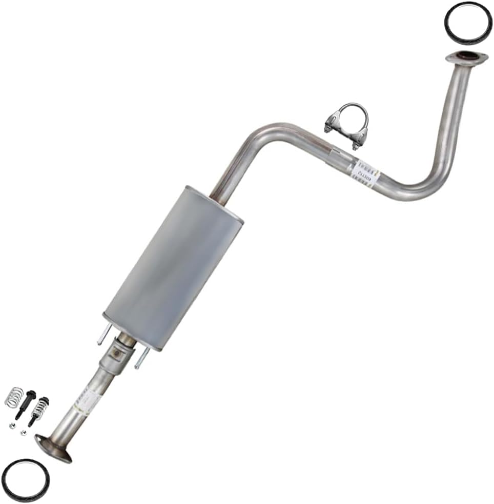 Exhaust Resonator Pipe Compatible for 2007-2012 Nissan Sentra 2.0L | Stainless Steel | Northeastern Exhaust | Free Gaskets, Clamp, and Bolt Kit Included | Automotive Replacement Part