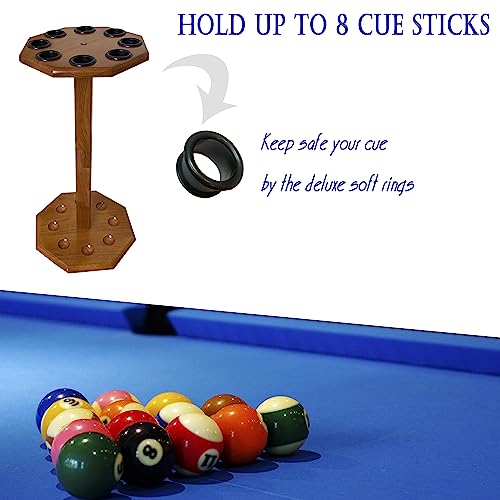 image for GACCO BILLIARDS Freestanding Billiard Cue Rack, Pool Table Accessories