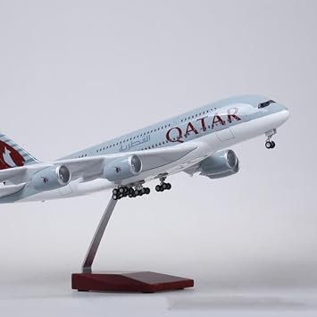 Qatar Airways Airbus A380 1/160 Scale Resin Model Airplane Toy Collectable Gift