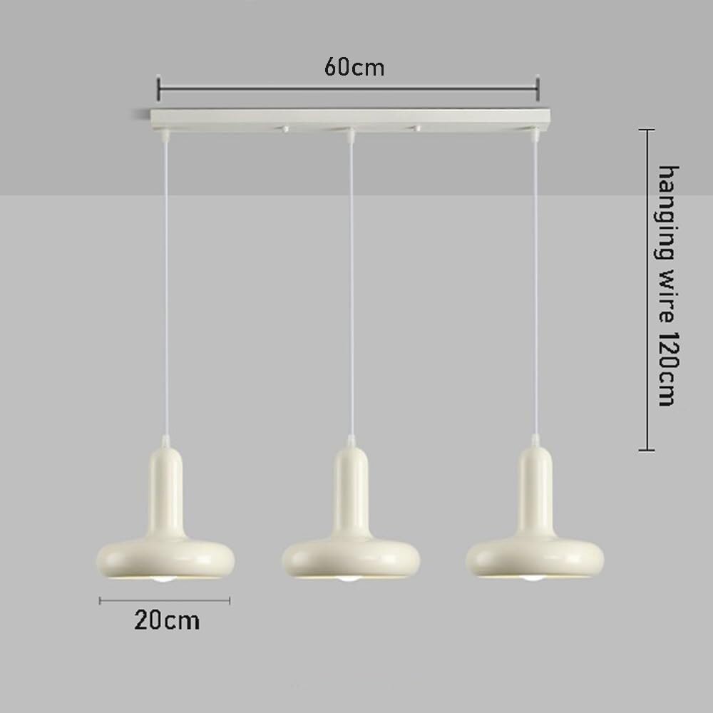 Modern White Kitchen Island Light 3 Linear Cream Style Dining Rooms,Chandalier