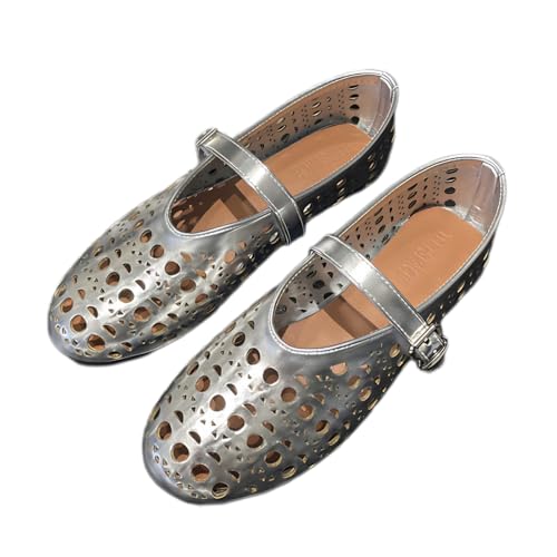 Elegant Sheepskin Lace-Up Ballet Flats for Women | Multi-Color Options with Perforated Design | Comfortable & Stylish Everyday Wear