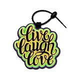 Udyzax Live Laugh Love Charms Key Chains for Handbag Backpack, Inspiration Words Charms, Inspirational Message Charm