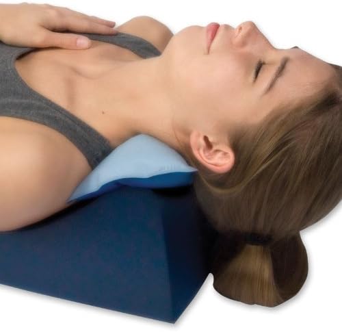 Soothe-A-Ciser Blue Cotton Cover w/Dual Hot & Cold CorPack Pillow - A natural traction device # 443