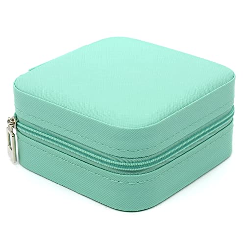 Keine Marke Small Jewelry Box, Travel Portable Jewelry Case For Ring, Pendant, Earring, Necklace, Bracelet Organizer Storage Holder Boxes, 1 Pcs (Blue) #TOP1