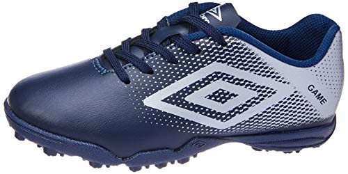 Chuteira Society Game Jr, Umbro, Criança Unissex, Marinho/Prata, 32