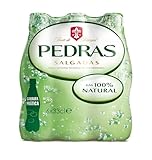 PEDRAS - Agua con Gas 100% Natural - Pack 6 botellas x 33cl