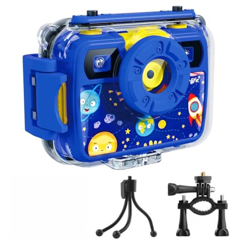 Ourlife Kids Camera 1080p 8MP 2.4" Screen Waterproof Toy Camera