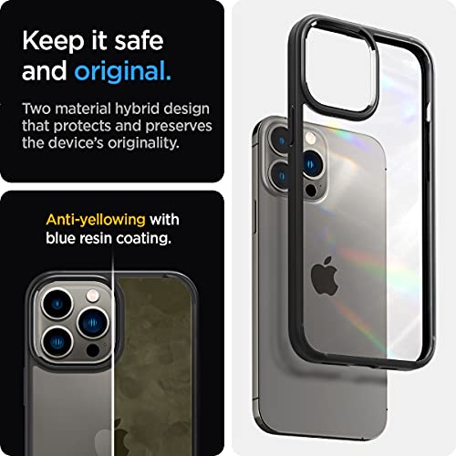 Image of Spigen for iPhone 13 Pro Case, Ultra Hybrid [No Magnet Ring][Anti-Yellowing] - Matte Black