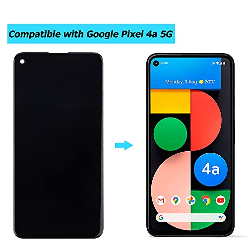 Image of New OLED Display Compatible with Pixel 4A 5G GD1YQ G025I 6.2 inch Touch Screen Digitizer Assembly Replacement Parts with Toolkit