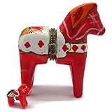 Essence of Europe Gifts E.H.G Dalarna Horse Hinge Box (3.25