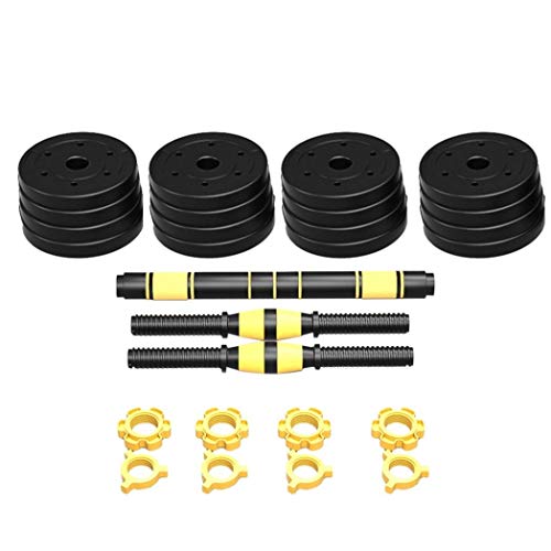 YADEOU Adjustable Weights Dumbbell Barbell Set, Free Weights Set with Connecting Rod 88lb,for Men Women Home Gym Fitness,Weight Set Gym Workout Exercise Training