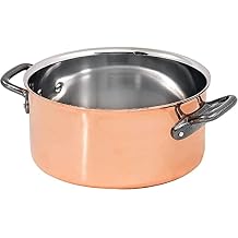 Matfer Bourgeat Copper Casserole Pot, 7 7/8"
