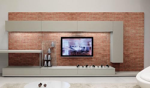 Image of SARVATRAY Self-Adhesive Wallpaper, Heat Resistant Wall Stickers for Kitchen, Wallpaper for Wall, Vinyl Sheet, 1.5 X 9.5 SQ FT(3 M Brick WS)