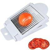 Tomato Slicer,Stainless Steel Tomato Cutter Dedicated Tomato Slicing Tool Portable and Easy Work for Hamburger Salad Tomato Slices