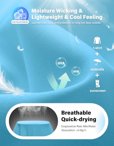 Image of UPF 50+ Sun Shirt for Women Long Sleeve Quick Dry UV Protection Hiking Top