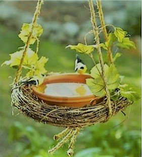 Earthen Pot Terracotta Bird Bath, Earth Brown Round Shape Bird Bath (Round Bird Bath)-image-23