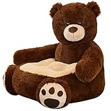 Gefüllte Plüschkinder-Sessel, 19.7x19.7x17,7 Zoll niedliches Bärer Kleinkind-Sofa...