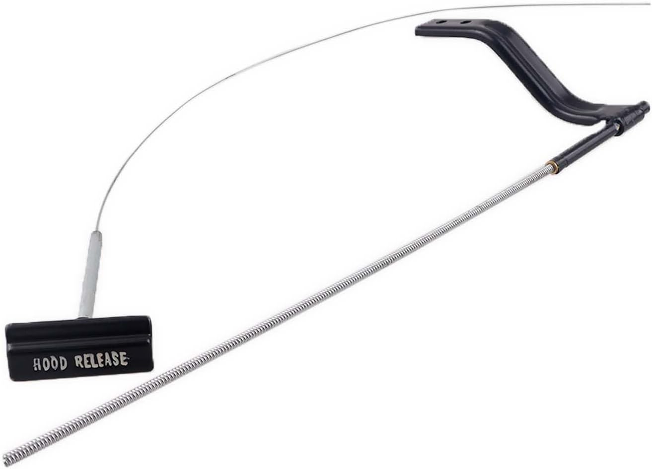 Hood Release Cable Assembly With Handle Fits for 1968-1976 C3 Corvette - Iron wire