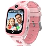 Smartwatch Bambini GPS, 4G Orologio Smartwatch Bambini con Telefono HD Videochiamata SOS Chat Vocale IP68 Impermeabile Modalità Scuola Sveglia Calcolatrice Contapassi, Regalo per Ragazzi e Ragazze