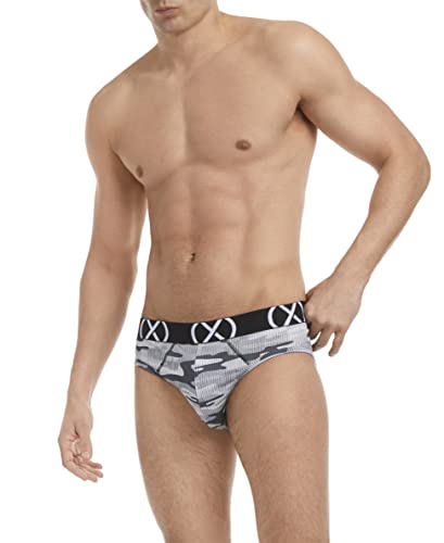 2(X)Ist Micro Sport Men's Underwear No Show Briefs 3 Pack (As1, Alpha, S, Regular, Regular, Black/Lead/Gray Tech Cemo) #TOP2