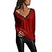 luckycat-camiseta-de-las-mujeres-otono-invierno-color-solido-tallas-grandes-manga-larga-camisas-cuello-en-v-basica-blusas-casual-deporte-pullover-fiesta-hermoso-tops-con-encaje