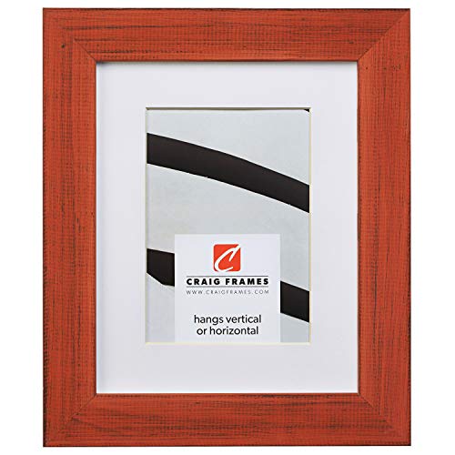Craig Frames Jasper, 20 x 26 Inch Country Bourbon Orange Picture Frame Matted to Display a 16 x 22 Inch Photo
