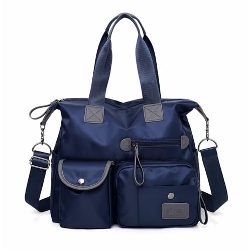CHENXIAOHONG Bolsa Feminina Grande Estilo Universitário, Bolsa de Ombro Portátil Tipo Saco, Bolsa de Lado Feminina Espaçosa para o Dia a Dia ou Faculdade (Azul)