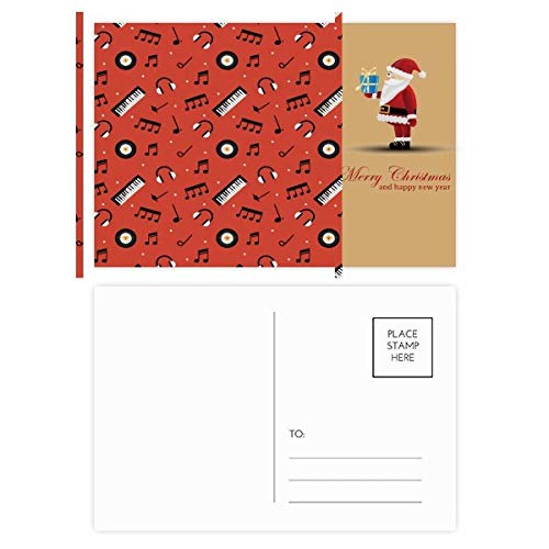 Cartes postales Père Noël Rouge lot de 20 à offrir aux mélomanes