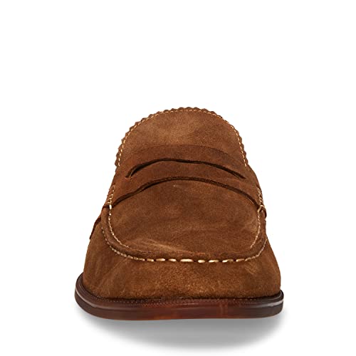 Steve Madden Men's Ramsee Suede Penny Loafer, Tobacco Suede, 9.5 M