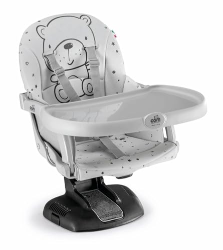 CAM Il Mondo del Bambino - art.S334/T247 - Rialzo da sedia Idea - made in Italy - ideale da 6 a 36 mesi - TEDDY GRIGIO